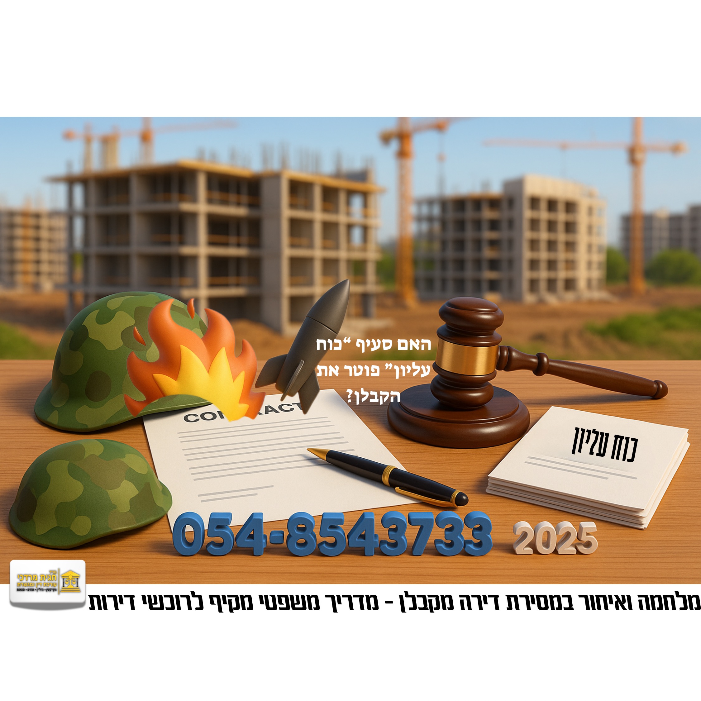 מלחמה ואיחור במסירת דירה מקבלן