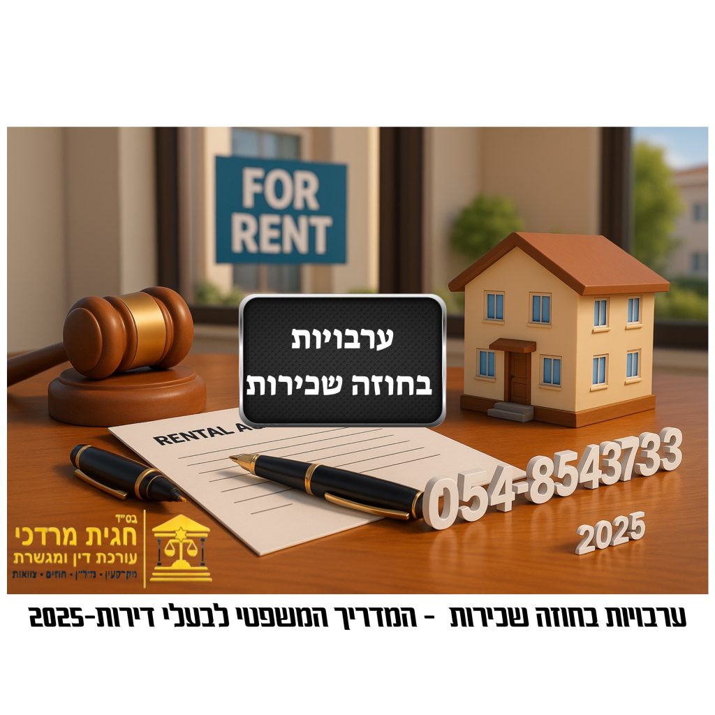 ערבויות בחוזה שכירות - מדריך משפטי מקיף לשוכרים ובעלי דירות לשנת 2025