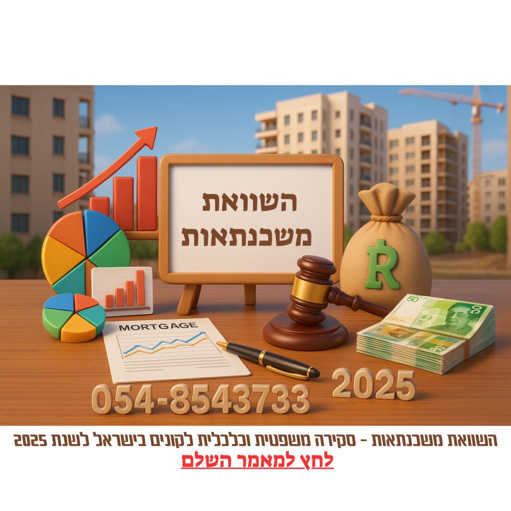 השוואת משכנתאות – סקירה משפטית וכלכלית לרוכשי דירות בישראל לשנת 2025, טיפים לבחירת ההלוואה המשתלמת ביותר