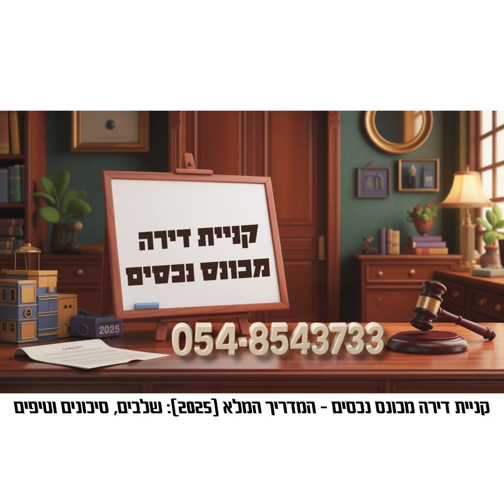 קניית דירה מכונס נכסים – מודעה למכירת דירה בהליך כינוס נכסים כולל מספר טלפון לייעוץ משפטי, עורך דין ומסמכים משפטיים בסביבה משרדית