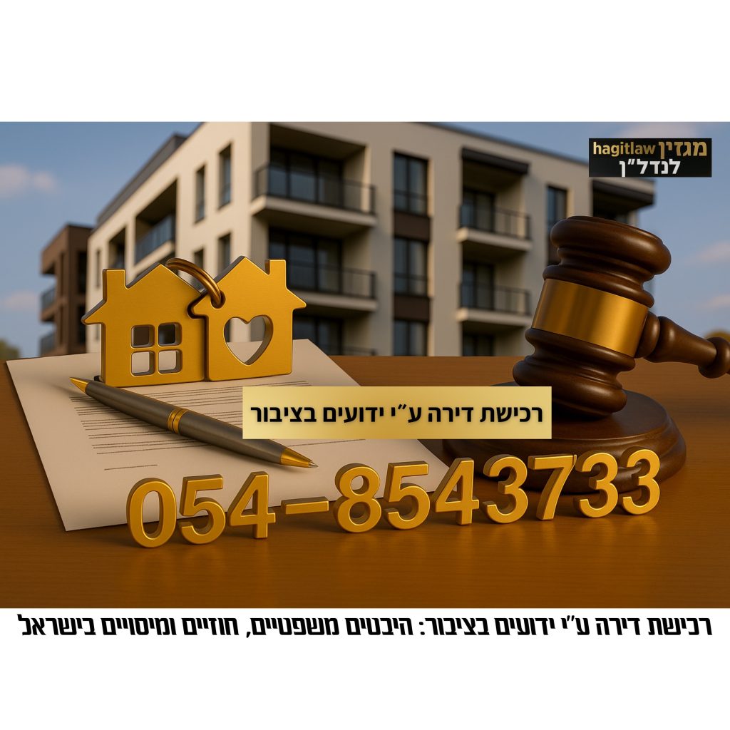 רכישת דירה ע״י ידועים בציבור – היבטים משפטיים, חוזיים ומיסויים בישראל