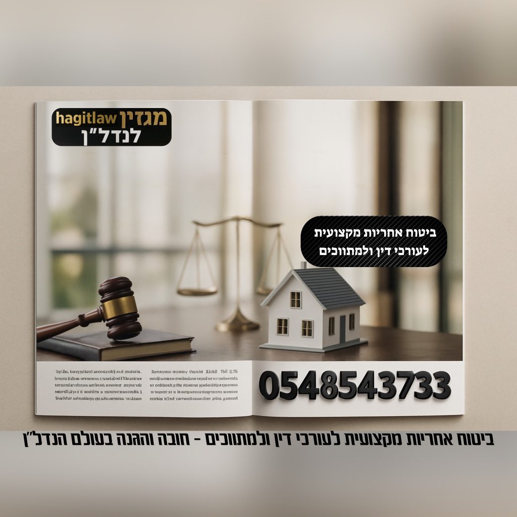ביטוח אחריות מקצועית לעורכי דין ולמתווכים – הגנה חיונית בעסקאות נדל״ן