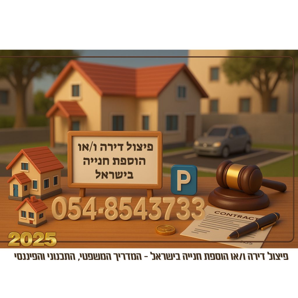 פיצול דירה והוספת חניה בישראל – המדריך המשפטי, התכנוני והפיננסי לשנת 2025, זכויות וחובות בעלי דירות