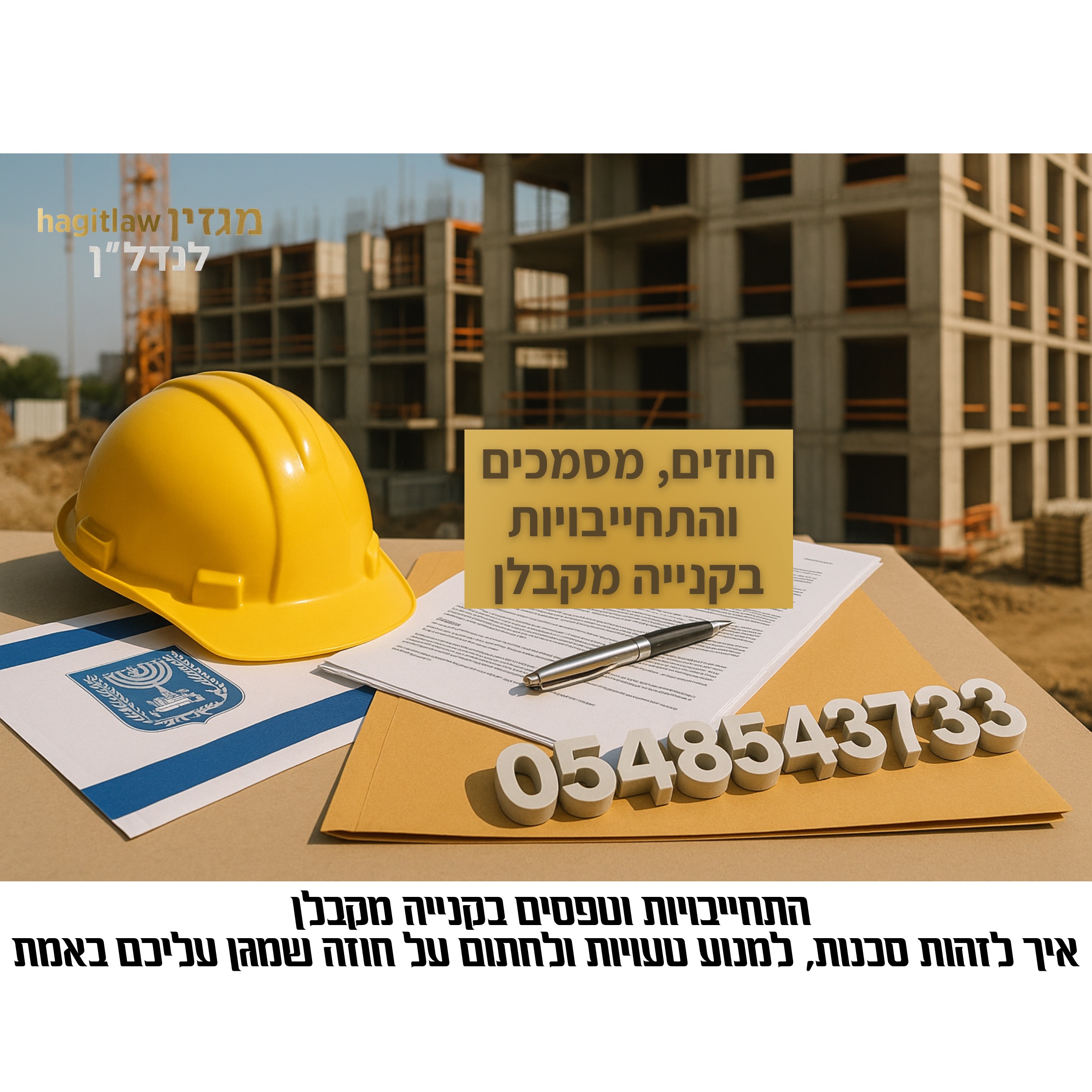 חוזים, מסמכים והתחייבויות ברכישת דירה מקבלן – לחצו למאמר המלא