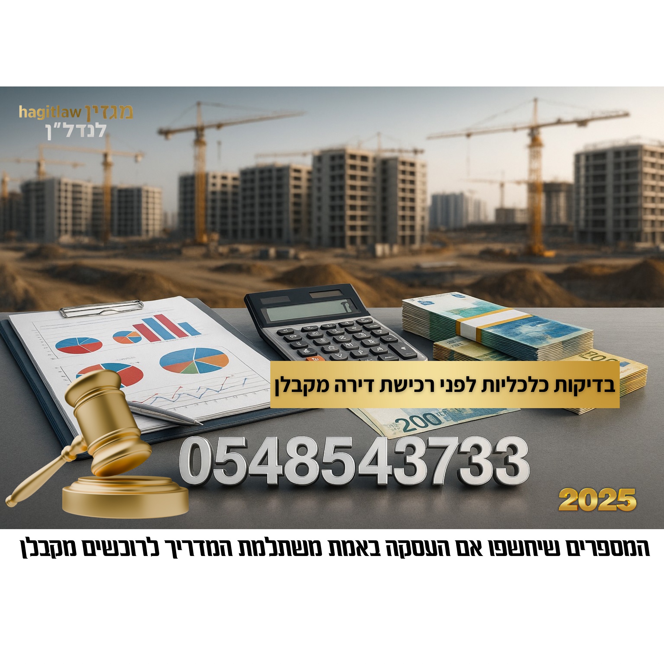 בדיקות כלכליות לפני רכישת דירה מקבלן – מה חשוב לבדוק?