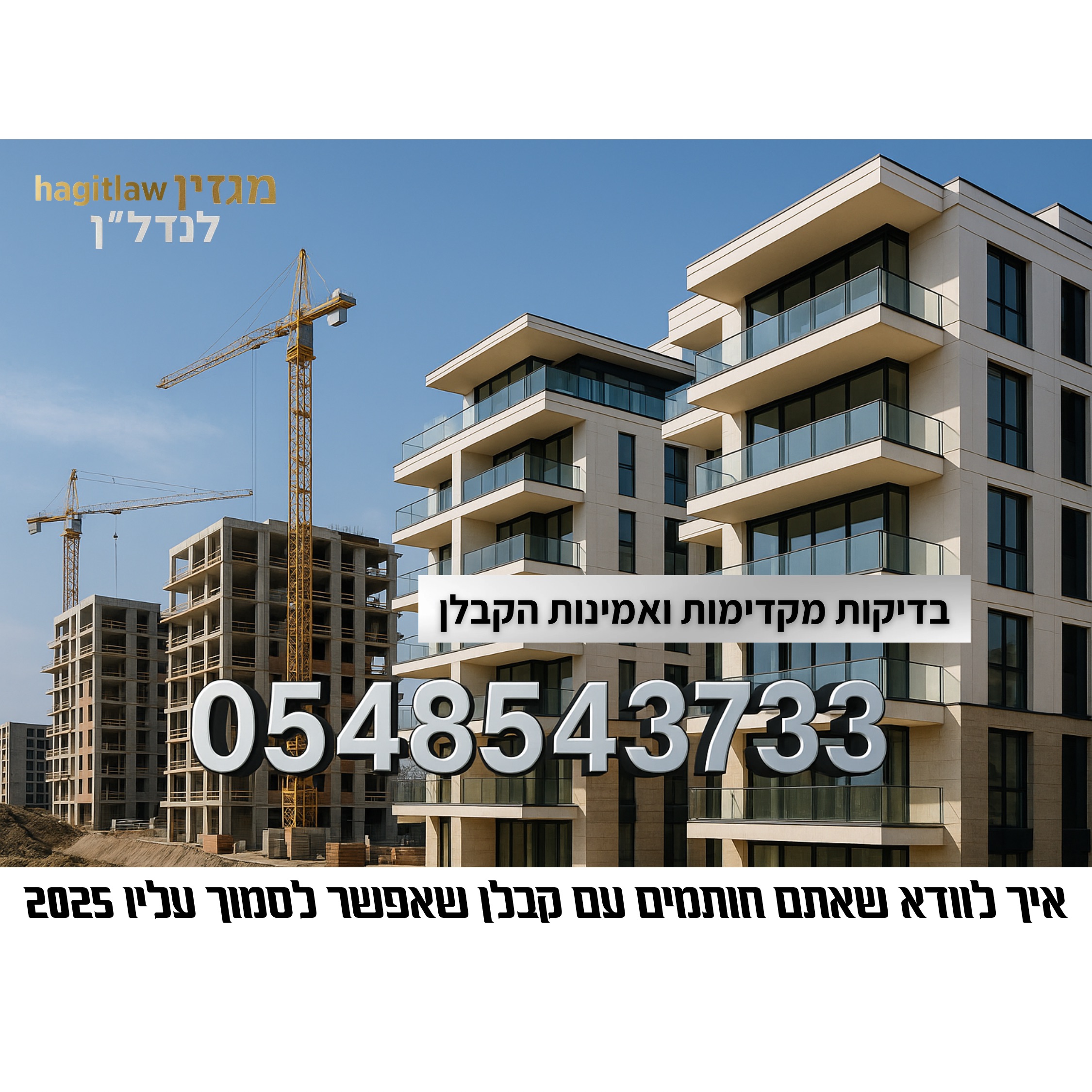 בדיקות מקדימות ואמינות הקבלן – מדריך מלא