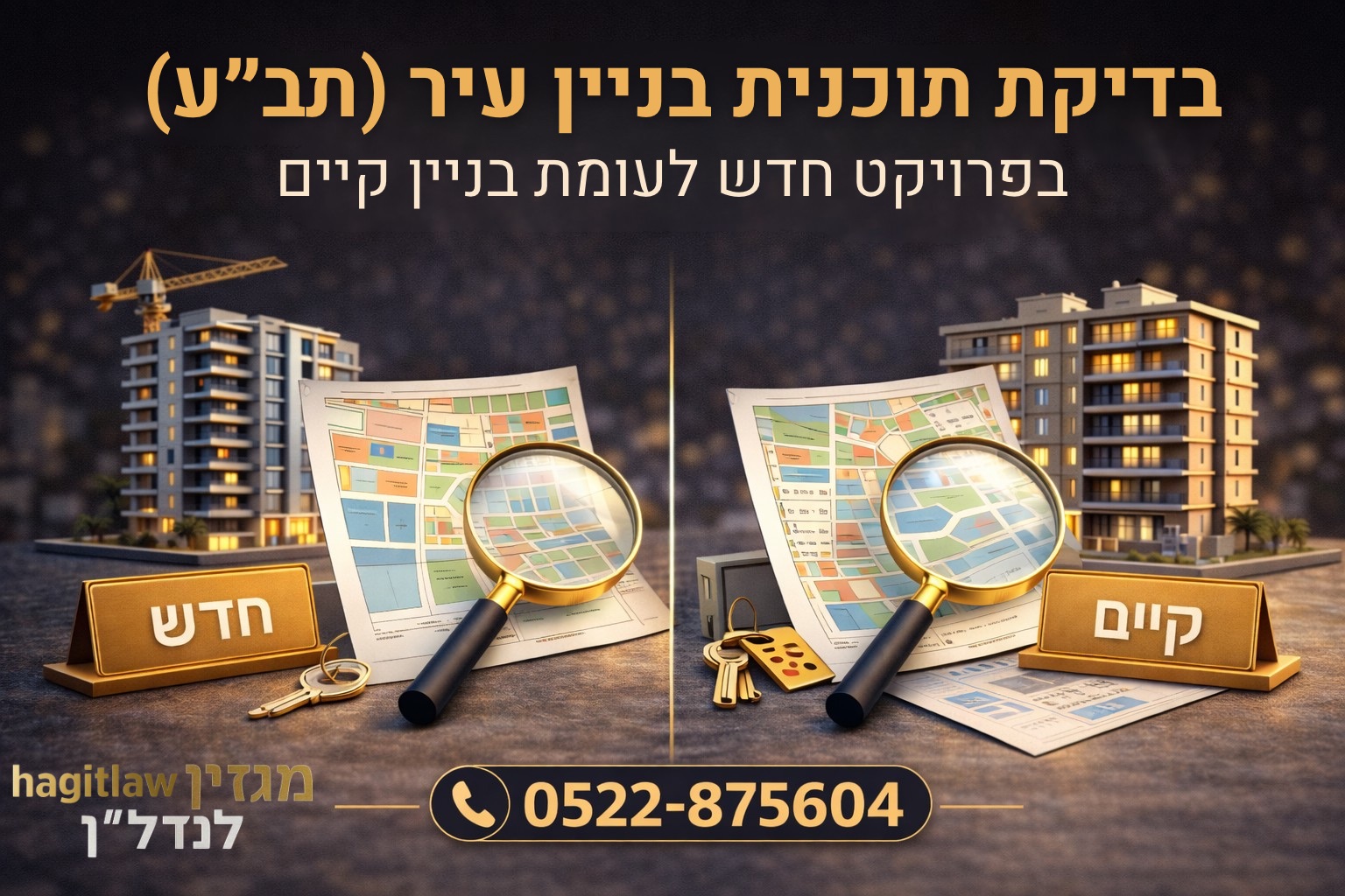 בדיקת תוכנית בניין עיר (תב״ע) בפרויקט חדש לעומת בניין קיים – מה חשוב לבדוק לפני רכישת דירה