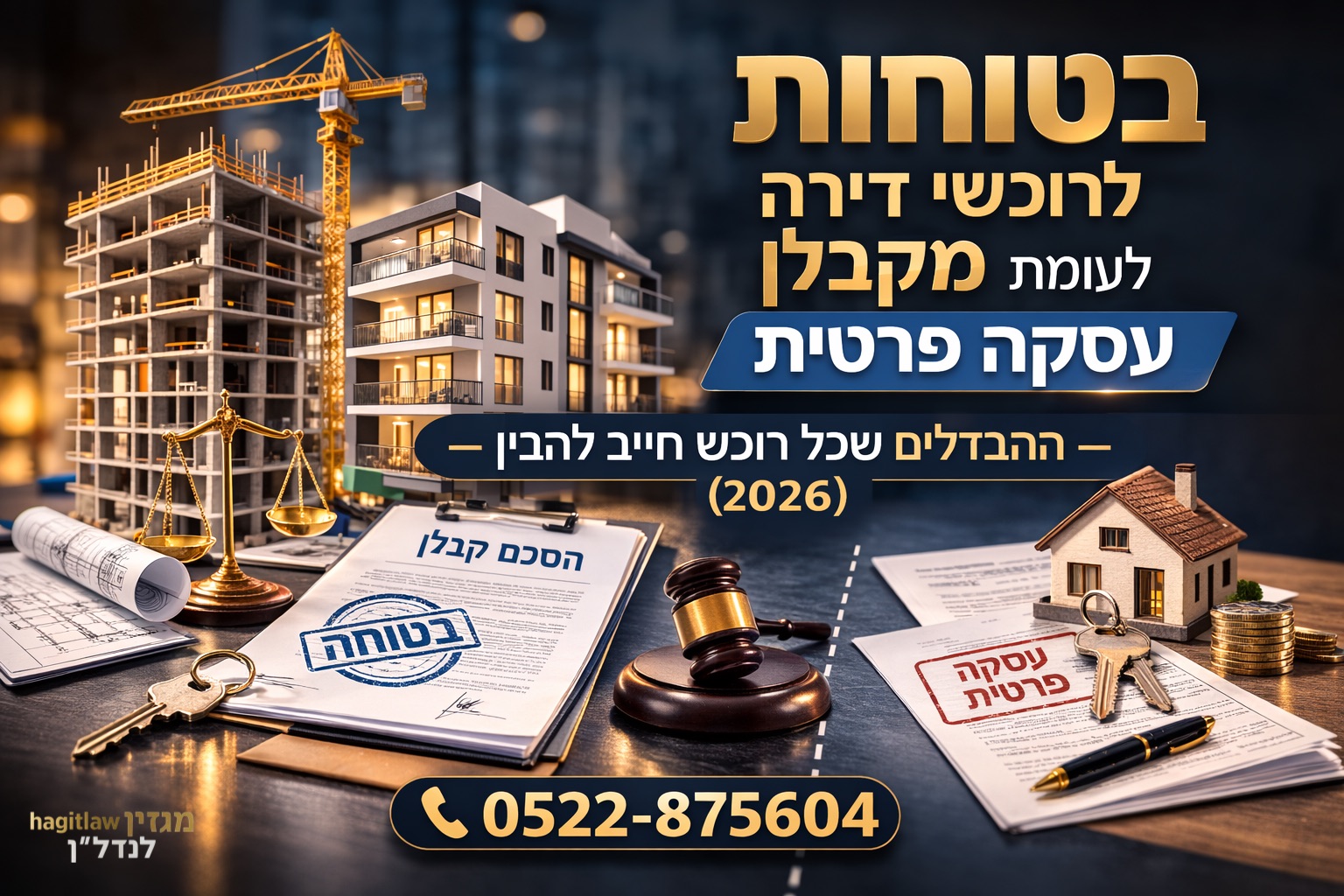בטוחות לרוכשי דירה מקבלן לעומת עסקה פרטית – אילו הגנות קיימות לרוכש