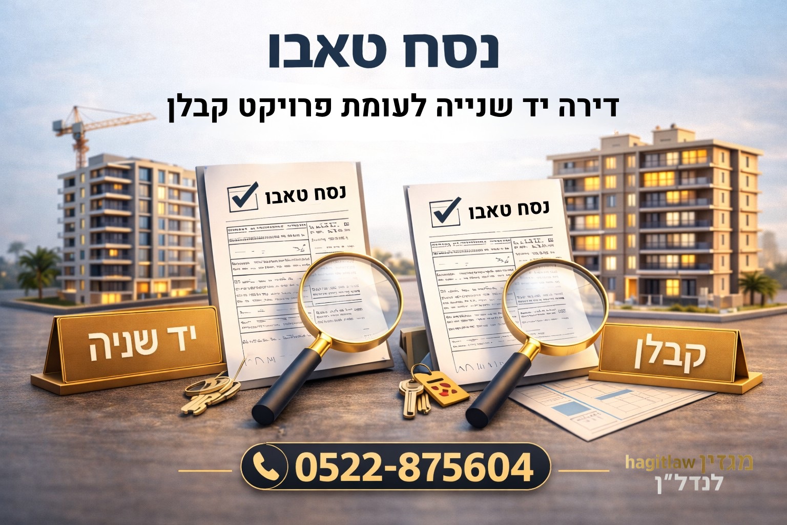 בדיקת נסח טאבו בדירה יד שנייה לעומת פרויקט קבלן – מה ההבדל בבדיקות לפני רכישת דירה