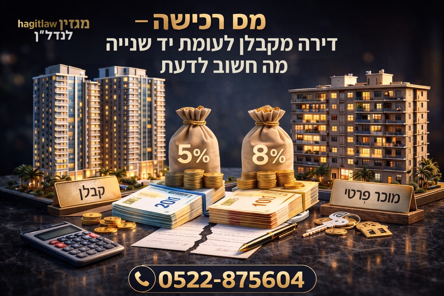 מס רכישה – דירה מקבלן לעומת יד שנייה: מה חשוב לדעת לפני רכישת דירה