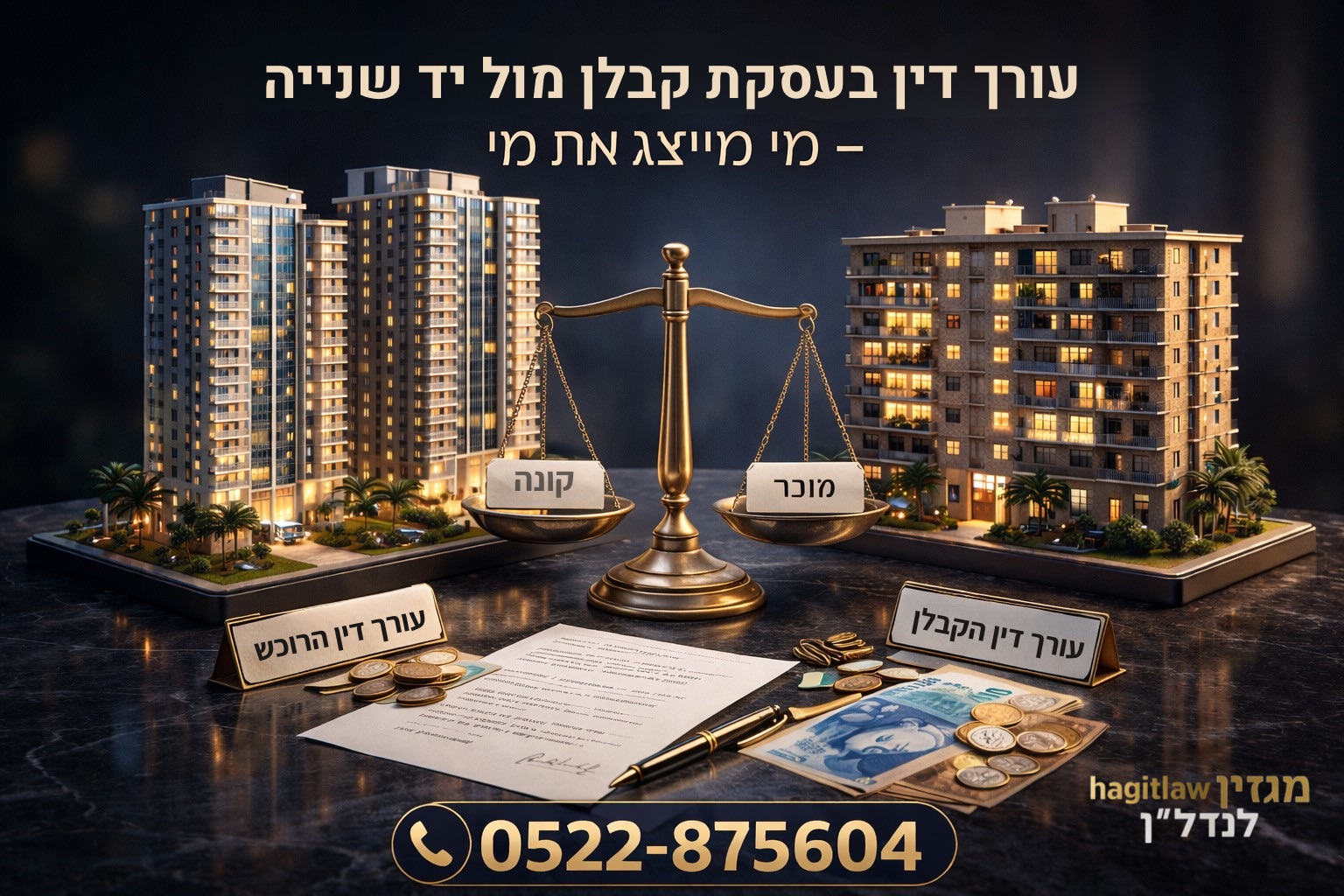 עורך דין בעסקת קבלן מול יד שנייה – מי מייצג את מי בעסקת נדל״ן
