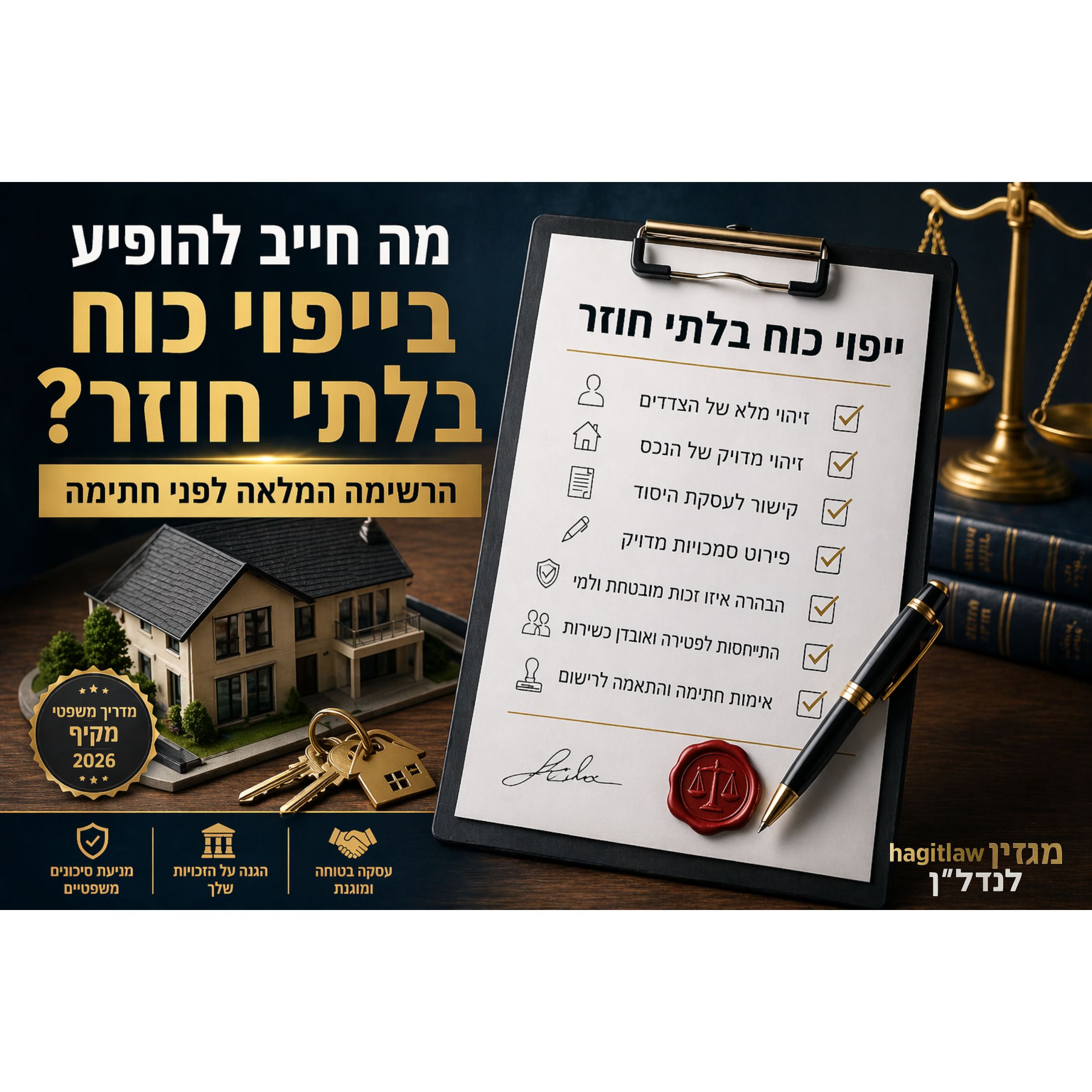 מה חייב להופיע בייפוי כוח בלתי חוזר?