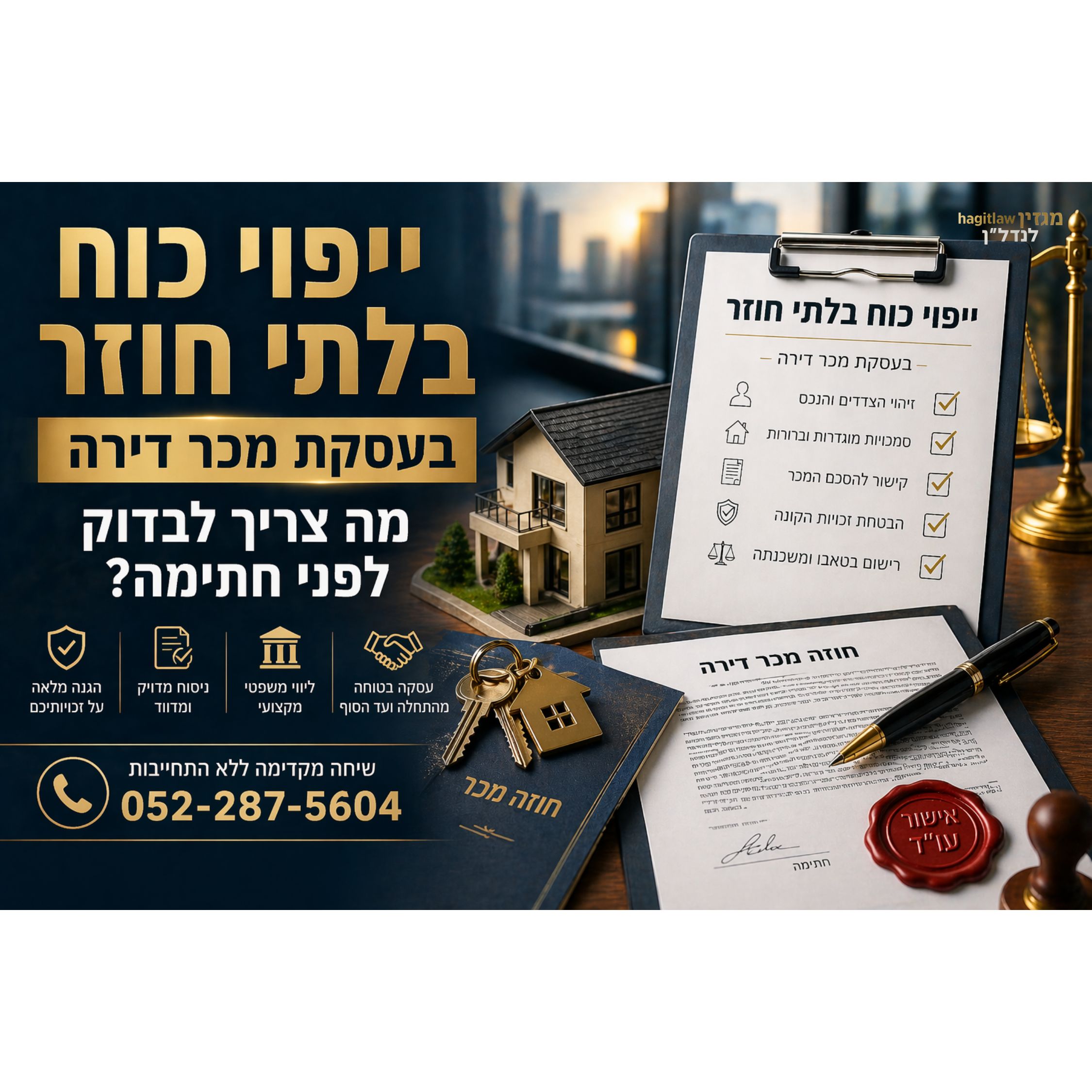 ייפוי כוח בלתי חוזר בעסקת מכר דירה