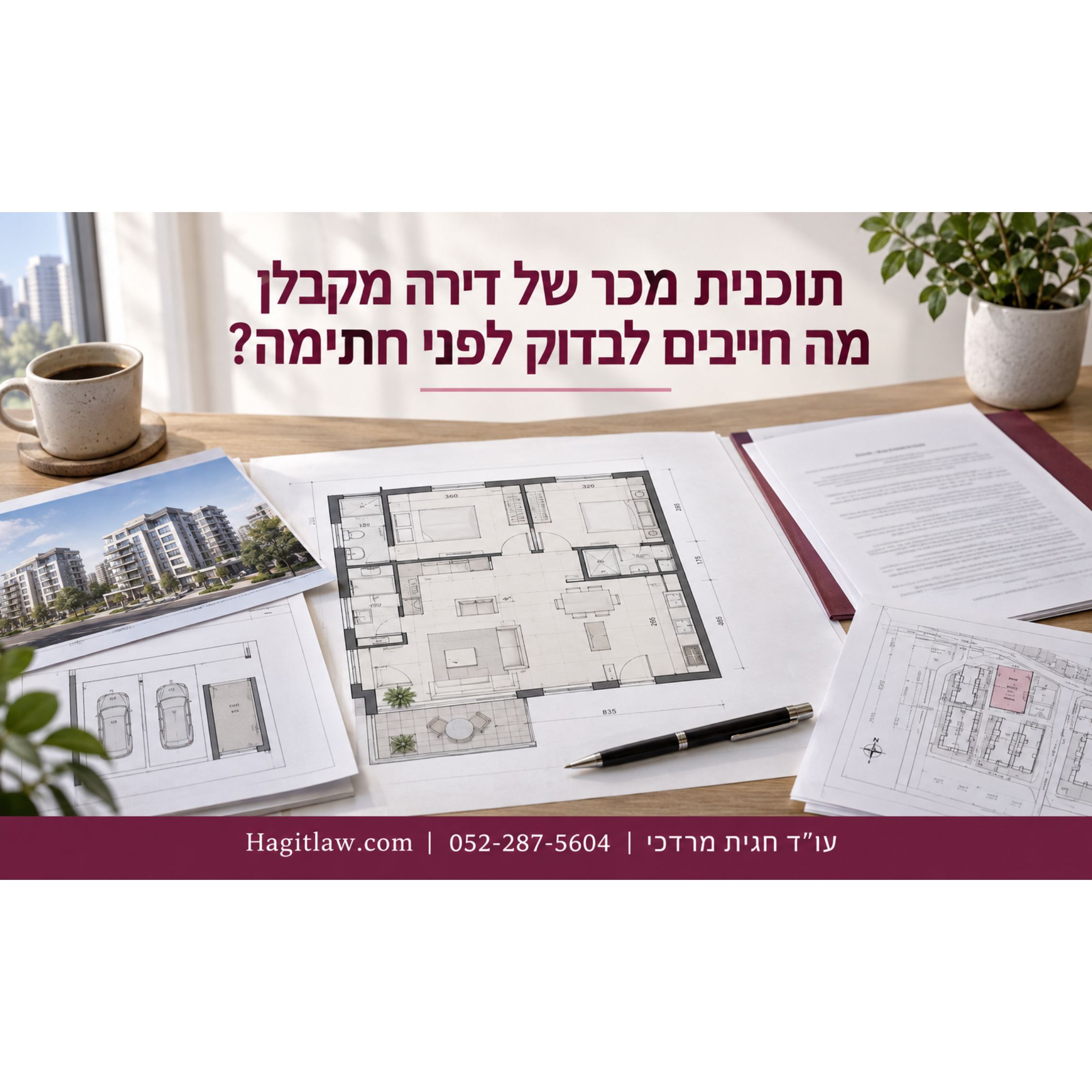 תוכנית מכר של דירה מקבלן – מה חייבים לבדוק לפני חתימה?