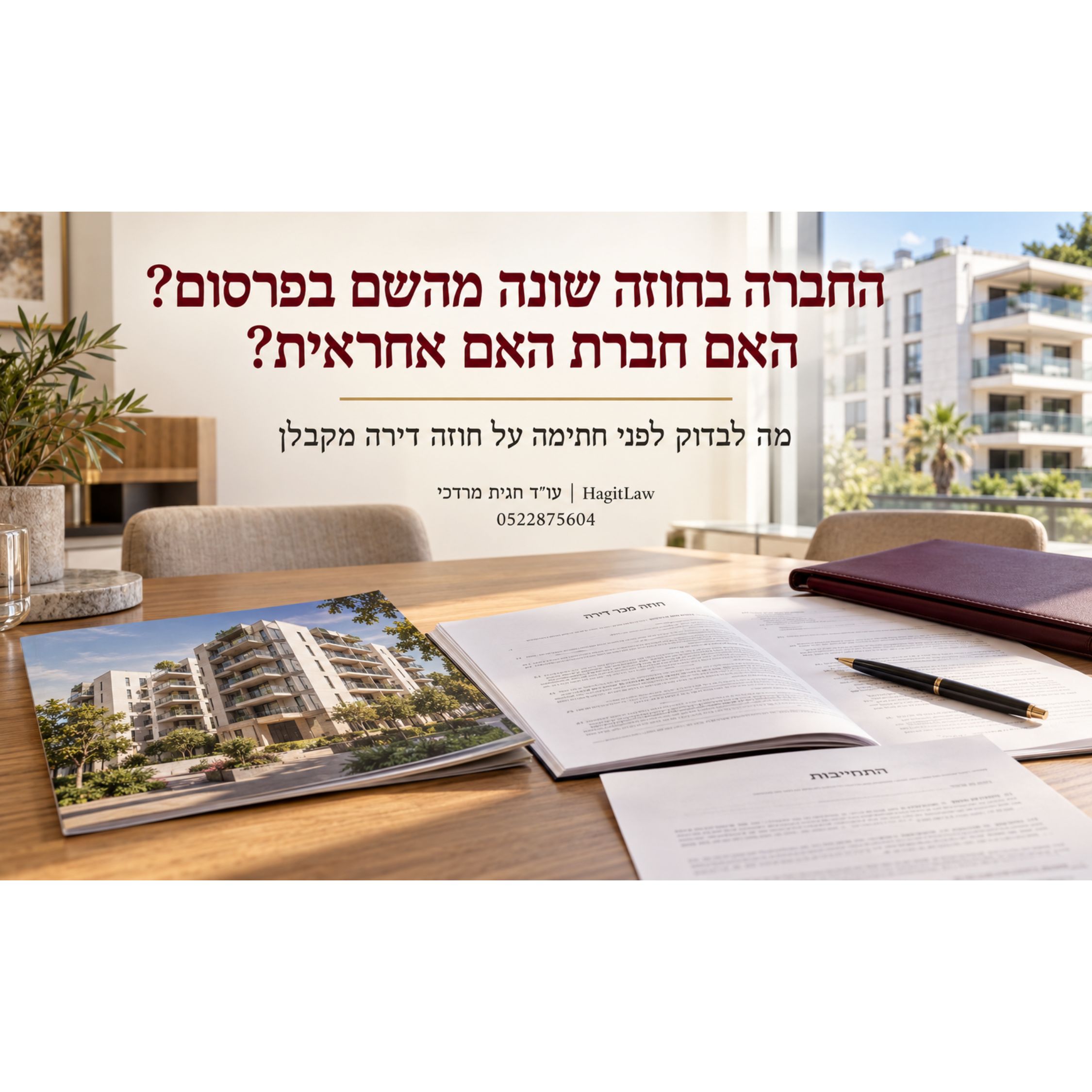 החברה בחוזה שונה מהשם בפרסום- האם חברת האם אחראית לרכישת הדירה מקבלן