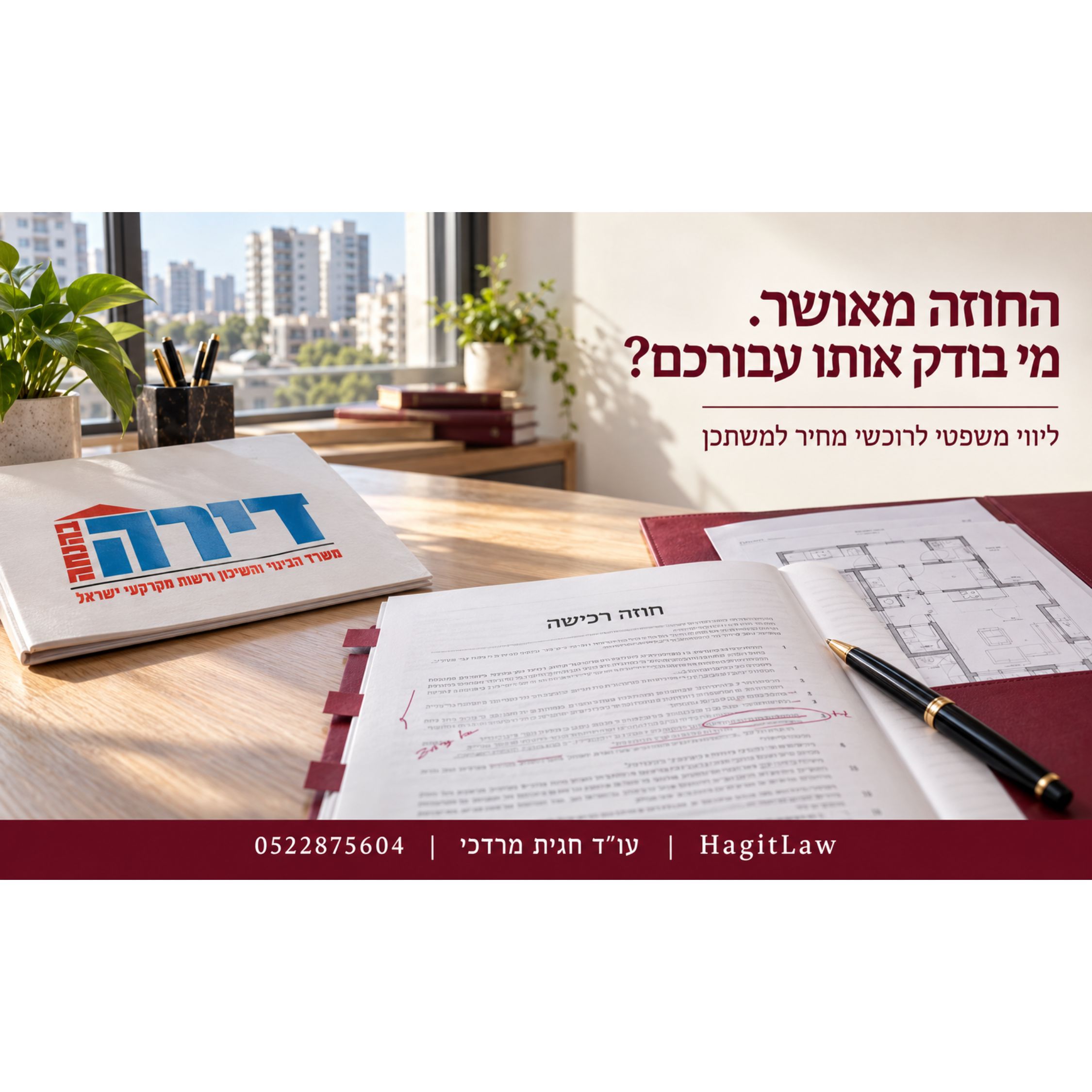 עורך דין למחיר למשתכן -למה צריך בדיקה מטעמכם כשהחוזה כבר מאושר